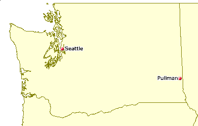 [Map of Washington Juggling Clubs]